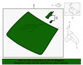 Lincoln Corsair 20-22 heated windshield without projection