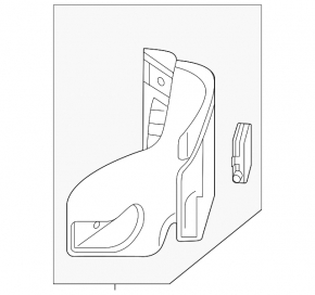 Blind Spot Sensor (BSM) right Land Rover Range Rover Velar 18-20 with bracket