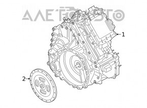 Automatic transmission assembly Ford Escape MK4 20-22 hybrid CVTPSE AWD