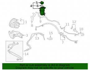 Power steering reservoir Mitsubishi Lancer 10-17