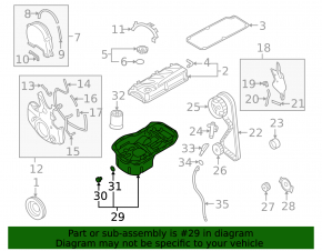 Mitsubishi Galant 2003-2013 2.4 Engine Oil Pan
