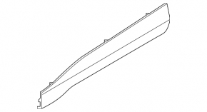 Lower front left door trim for Jaguar I-Pace 19-23