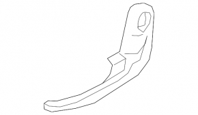 Rear seat trim, 2nd row, left, Mazda CX-9 16- black, plastic turned white