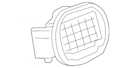 Fuel filler flap with housing Mercedes GLA 15-20