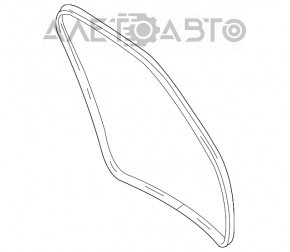 Rubber seal for the trunk door Mercedes W164 ML