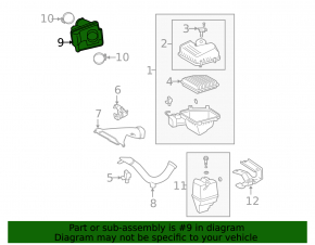 Air cleaner Toyota Camry v40 3.5 broken mount