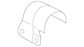 Heat shield of front right drive VW Passat b7 12-15 USA 3.6 is torn