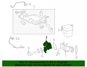 EGR valve Lexus CT200h 11-17