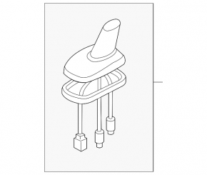 Antenna fin VW Passat b7 12-15 USA 2 wires