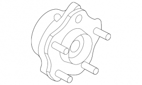 Front left hub Nissan Ariya 23-26 Extended range, rusty