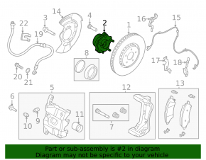 Front left hub Nissan Ariya 23-26 Extended range, rusty