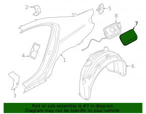 BMW 7 G70 23-25 Charging Port Fuel Filler Cap