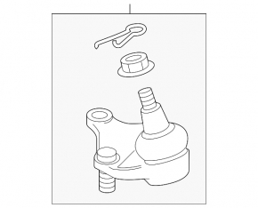 Front left ball joint for Toyota Corolla Cross 22-25