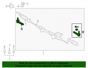 Left steering tip Lexus LX570 08-21