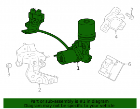 The brake booster on a Lexus ES300h 13-18 is throwing error code 1345.