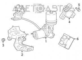 The brake booster on a Lexus ES300h 13-18 is throwing error code 1345.
