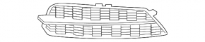Front bumper grille right Audi A6 C7 16-18 for cruise control, chrome molding