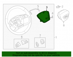 Audi E-Tron 19-23 Steering Wheel Cover