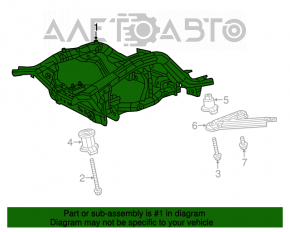 Front subframe Dodge Durango 11-15