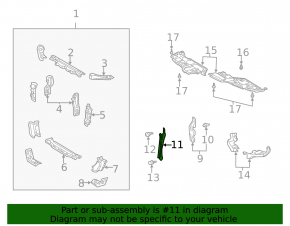 Toyota Camry v30 2.4 hood latch plate