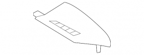 Front panel trim left Lexus RX350 RX450h 10-15 black