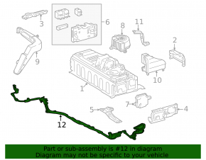 High-voltage battery cable for Toyota Avalon 13-15