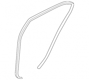Rear right door seal for Hyundai Sonata 11-15