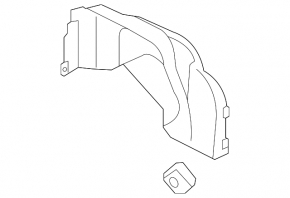 Rear mudguard left rear Hyundai Sonata 11-15 hybrid