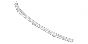 Mercedes W167 GLE 350 450 20-24 rear hood trim for injectors