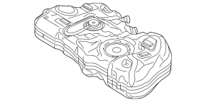 Fuel tank Ford Fiesta 11-19 1.6