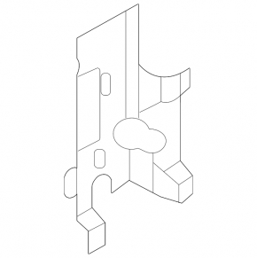 Front lower right side member bracket Ford Mustang mk6 15-23