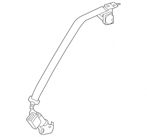 Seat belt rear center Mazda 6 18-21 black