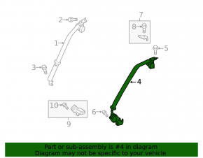 Seat belt rear center Mazda 6 18-21 black