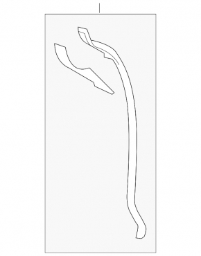 Mazda CX-9 16-18 front rear right door seal