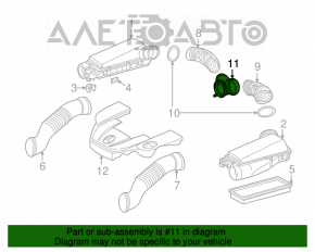 Mercedes W211 E550 rear air duct