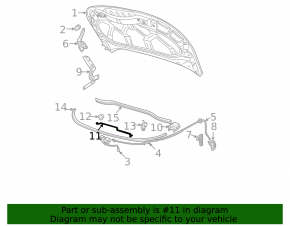 Bonnet support stick Volkswagen ID.4 21-23