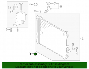 Radiator support lower left Lexus ES300h 19-