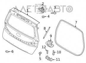 Front right hood bumper Kia Forte 19-24