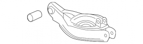Lower control arm under spring rear right GMC Terrain 10-17