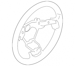 Bare steering wheel Subaru Impreza 17- GK rubber black, scratches, broken fragment