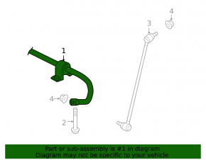 Front stabilizer VW CC 08-17 24mm