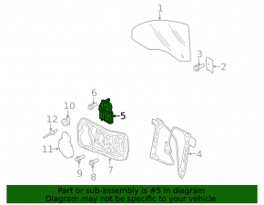 Front right window lift motor VW CC 12-17