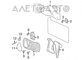 Front right window lift motor VW CC 12-17