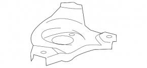 Spring support rear right upper Lexus IS 14-24