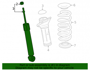 Rear right shock absorber Lexus RZ 23-26
