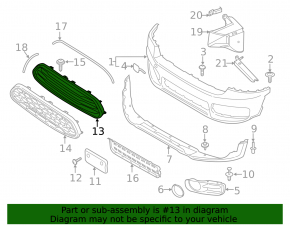 Mini Cooper Countryman F60 17-20 Radiator Grille Covers, Gloss