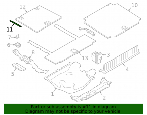 Shock absorber trunk floor BMW X5 G05 19-23