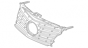 Upper grille of the front bumper of the Lexus IS 14-16 pre-restyling