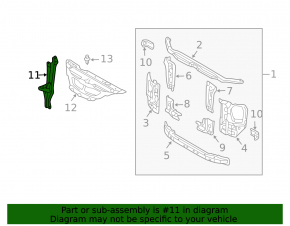 Lexus GX470 03-09 Hood Lock Plate