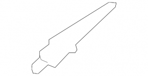 Windscreen wiper seal right Lexus RX350 RX450h 10-15